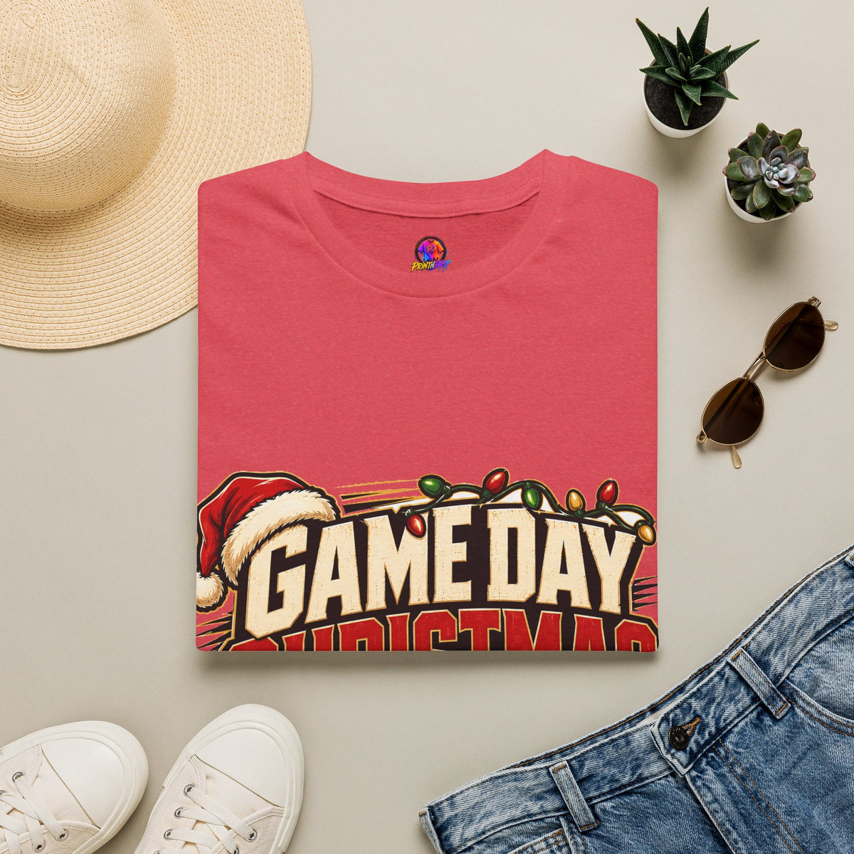 Game Day Christmas T-Shirt — Football Holiday Mode Tee