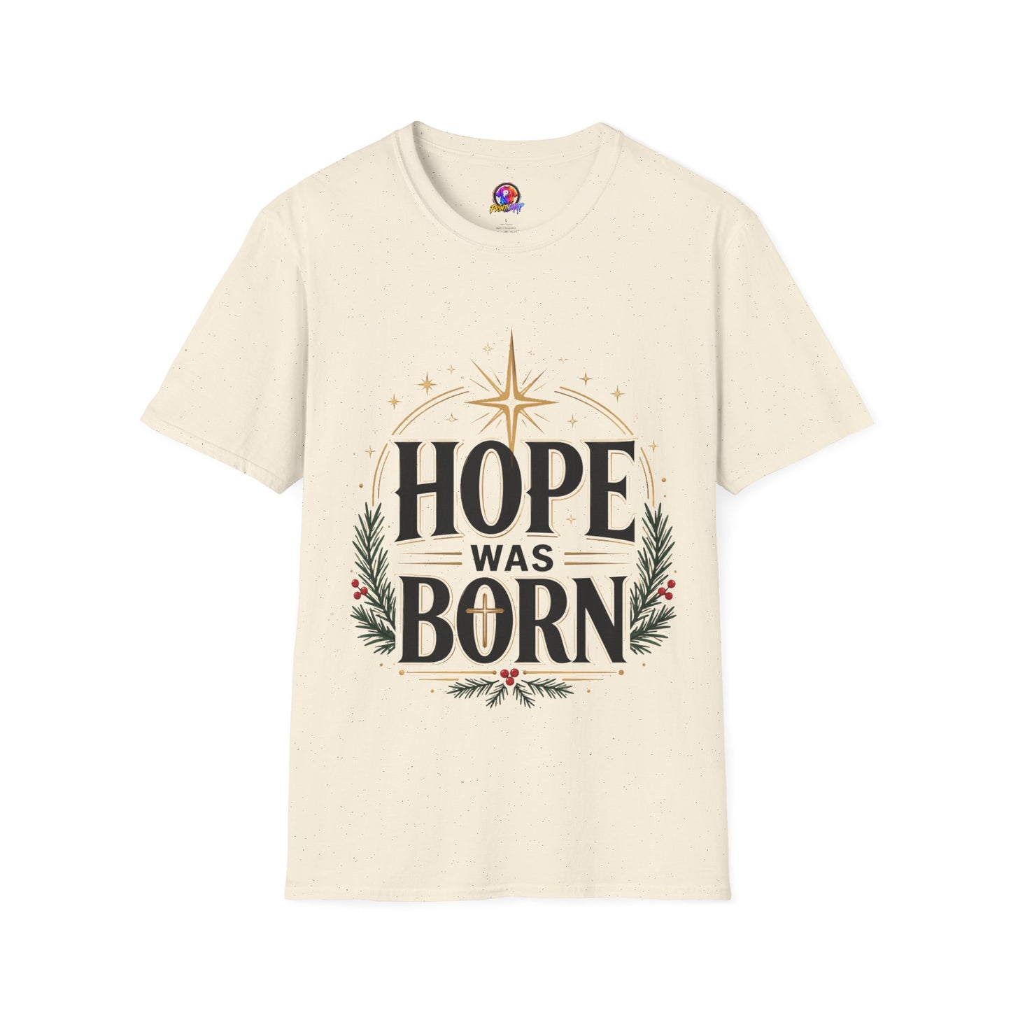 Hope Was Born T‑Shirt — Christmas Nativity Star Holiday Tee