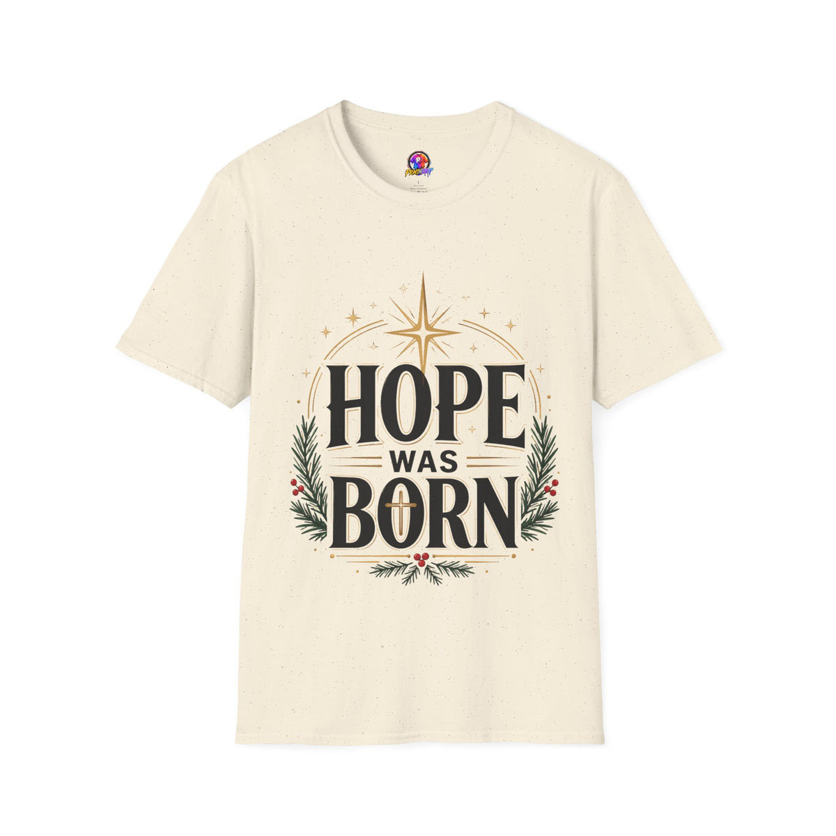 Hope Was Born T‑Shirt — Christmas Nativity Star Holiday Tee