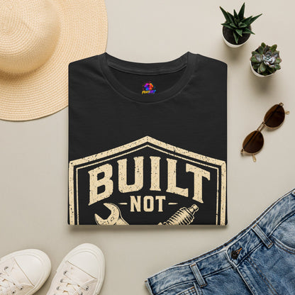 Built Not Bought T-Shirt — Vintage Mechanic Auto Repair Tee