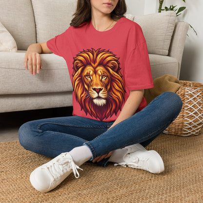 Lion Face T-Shirt — Majestic Lion Head Graphic Tee