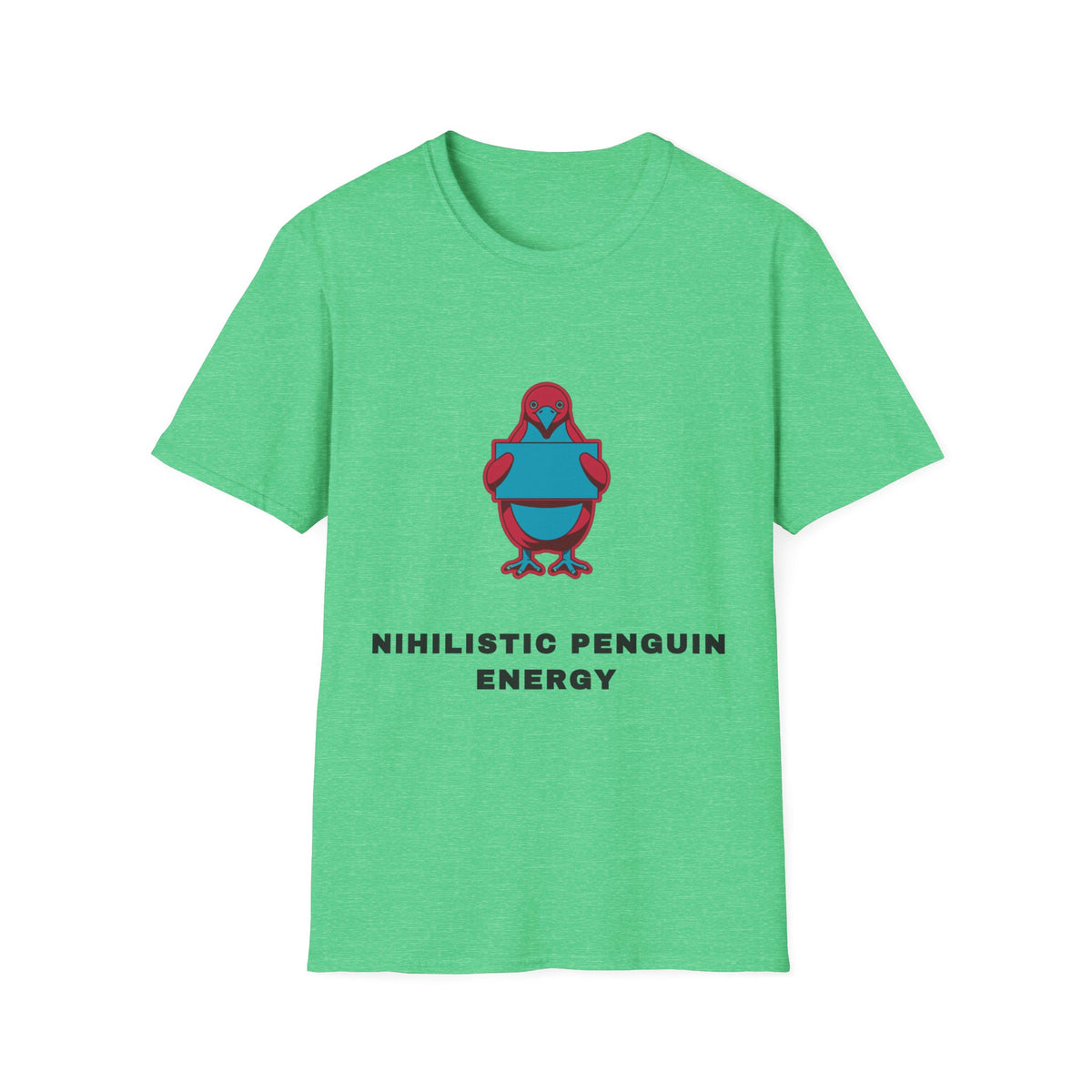 Minimalist Athletic Penguin T-Shirt — "Minimalistic Penguin Energy" Design - Trending Now - September 2026