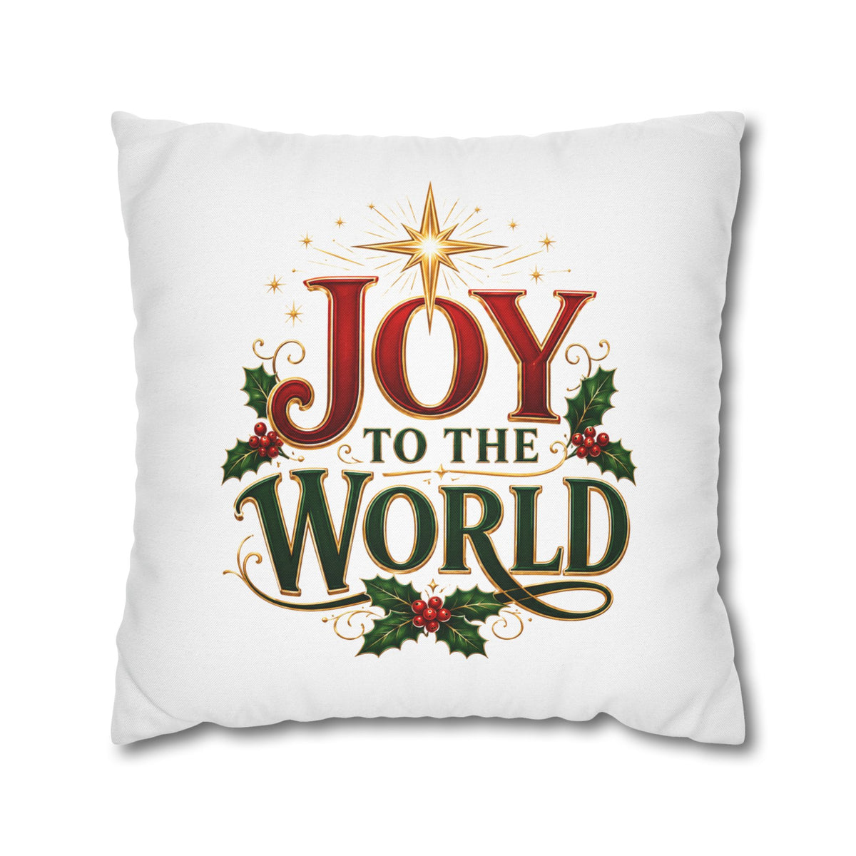 Christmas Pillowcase Joy to the World Christmas Pillowcase