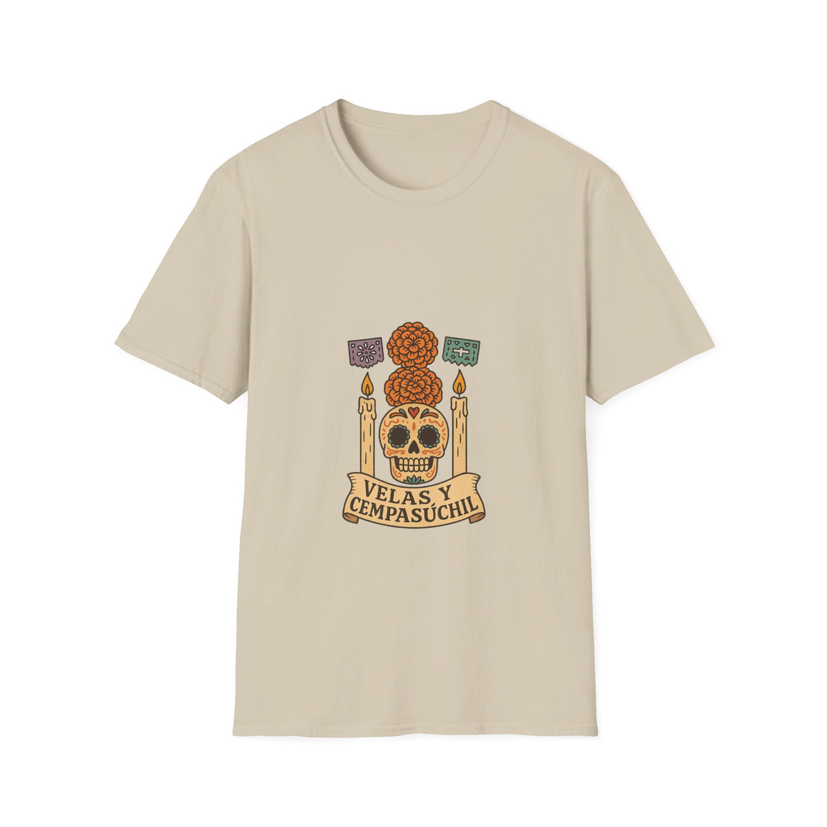 Day of the Dead Sugar Skull T-Shirt - Día de los Muertos Floral Skull Tee - Trending Now - October 2026