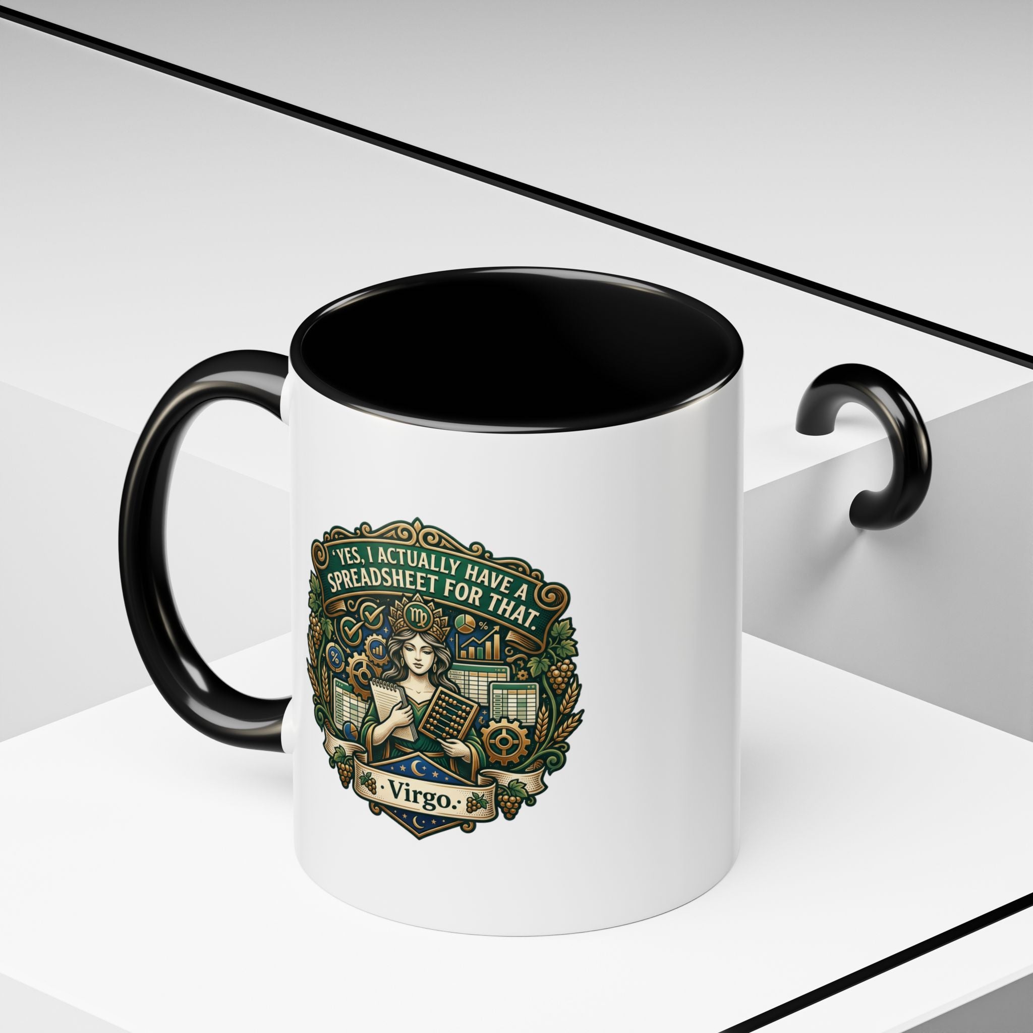 Virgo Coffee Mug - "Yes, I Actually Have a Spreadsheet for That" Accent Mug (11/15oz)
