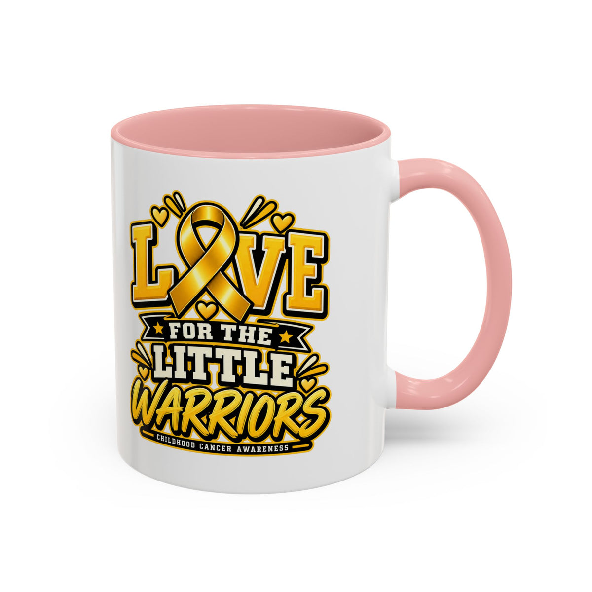 Coffee Mug — "Love for the Little Warriors" Childhood Cancer Awareness Accent Mug