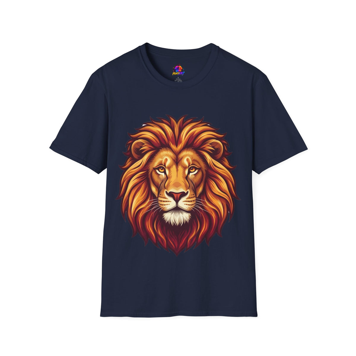 Leo Zodiac Lion Face T-Shirt — Majestic Lion Head Graphic Tee