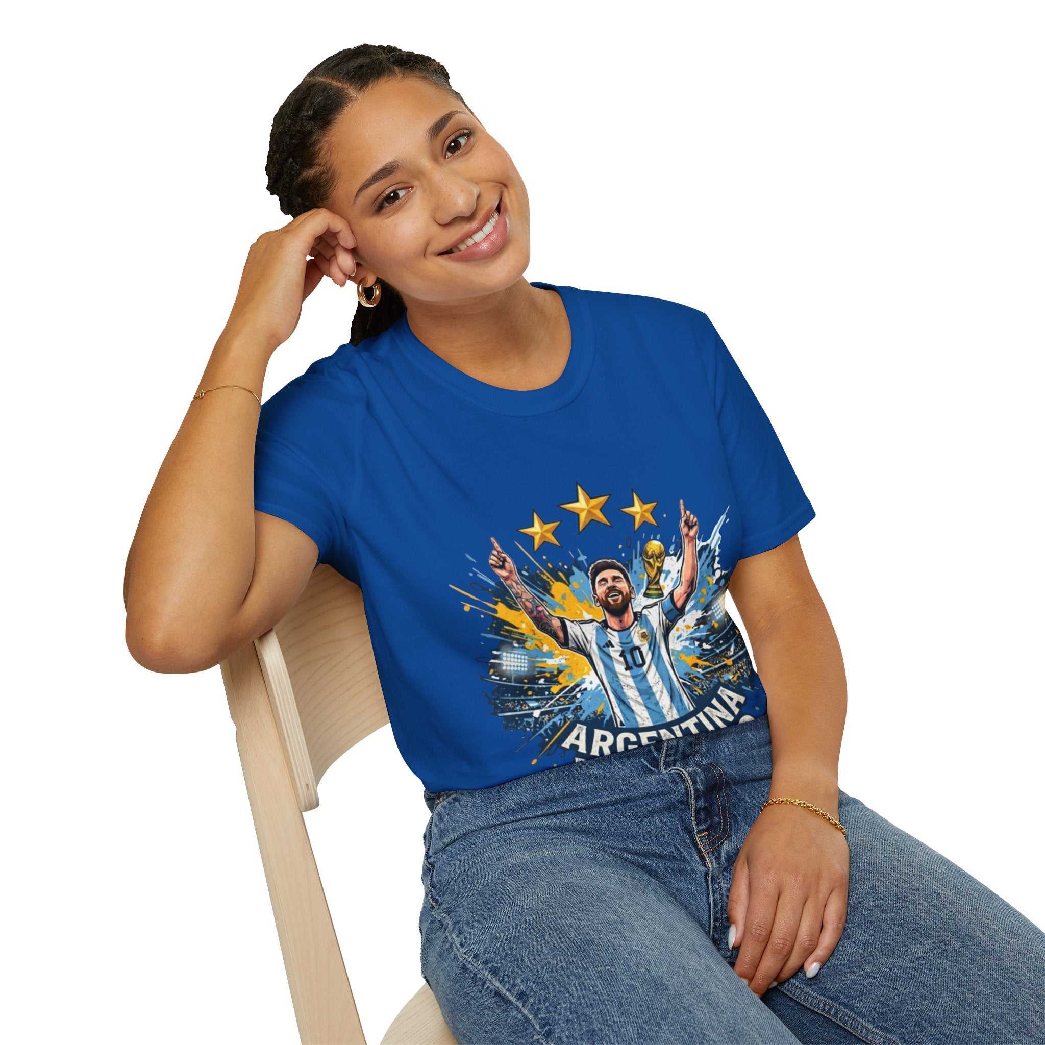 Argentina Messi Soccer T‑Shirt — World Cup Champion Fan Tee