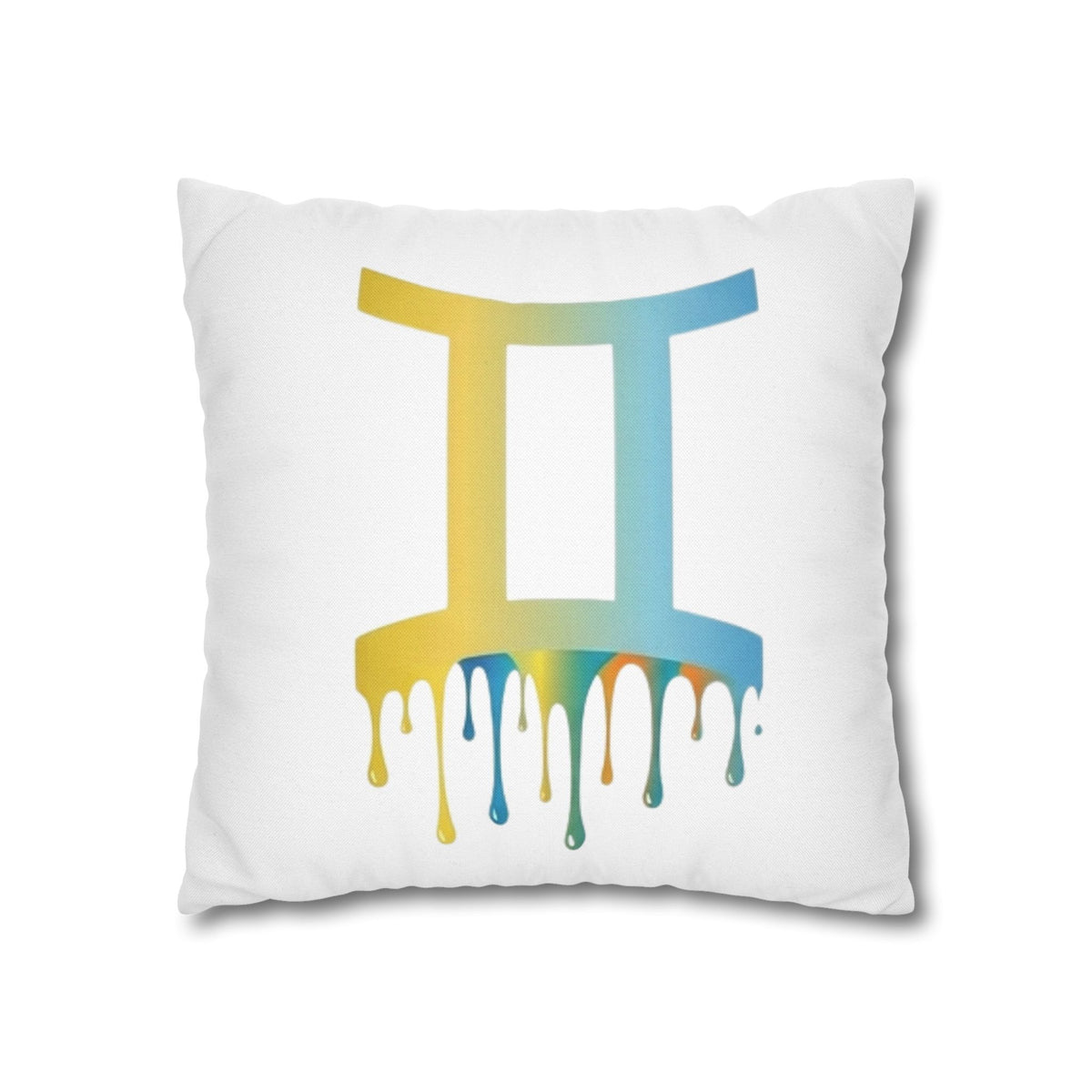 Gemini Drip Zodiac Pillow pillowcase Spun Square Pillowcase