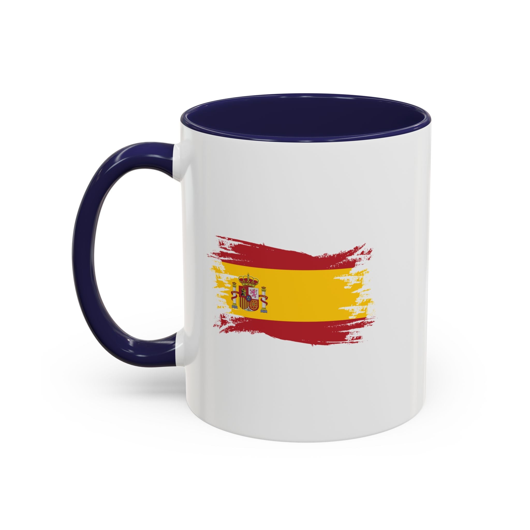 Spain Flag Coffee Mug — Spanish Brushstroke Accent Mug