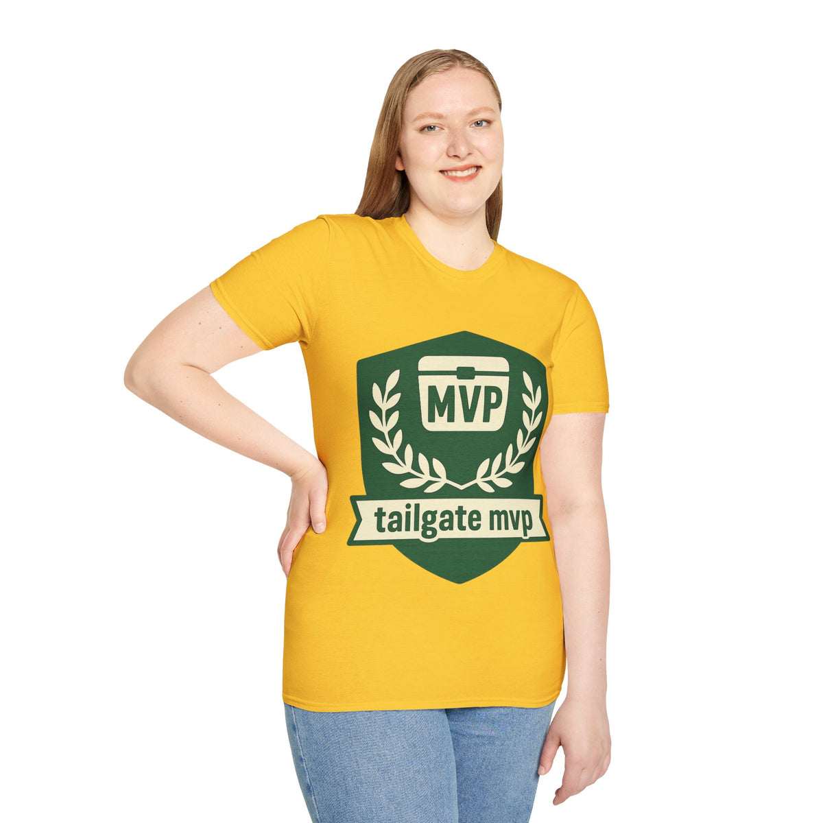 MVP Tailgate T-Shirt — Vintage Green MVP Badge Tee - Trending Now - August 2026