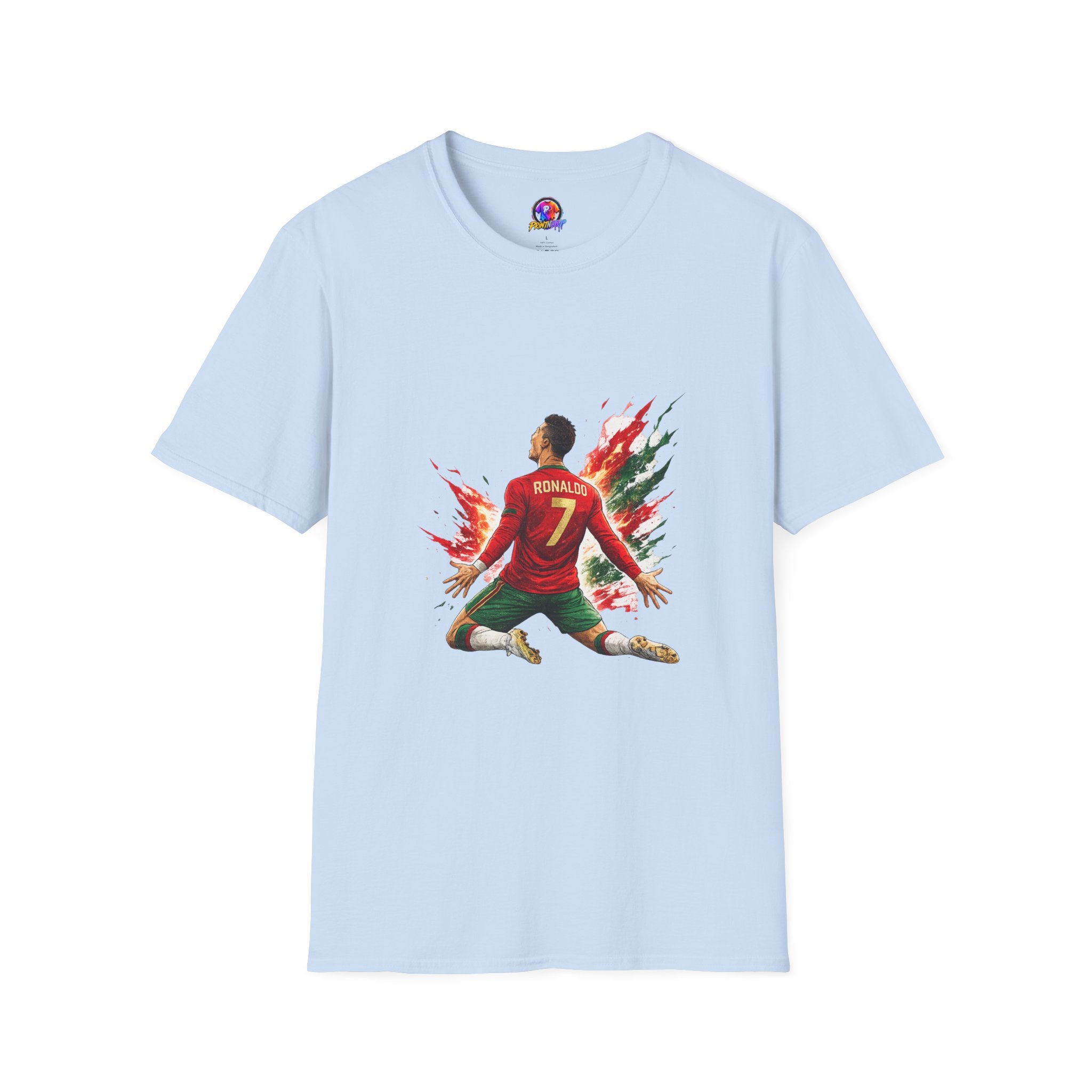 Portugal Soccer Player #7 Graphic T‑Shirt — Dynamic Portugal Fan Tee