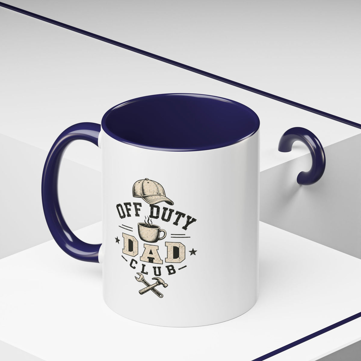 Milo Bailey Dog Dad Mom Off Duty Dad Club Coffee Mug — Funny Father’s Day Accent Mug