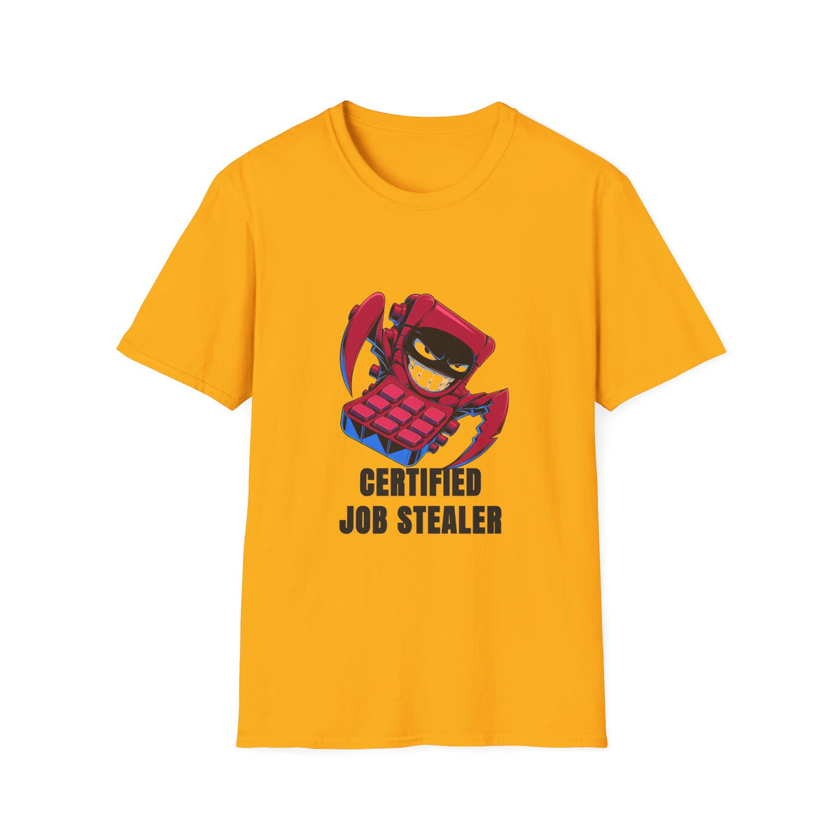 Certified Job Stealer T-Shirt — Funny Cartoon Ninja Heist Tee - Trending Now - August 2026