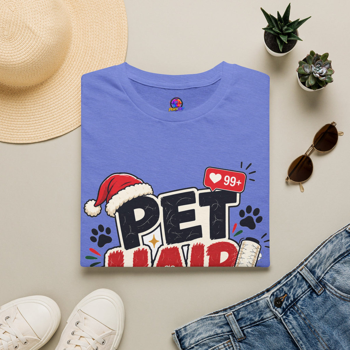 Pet Hair Holiday Tee — Funny Christmas Shirt for Pet Lovers