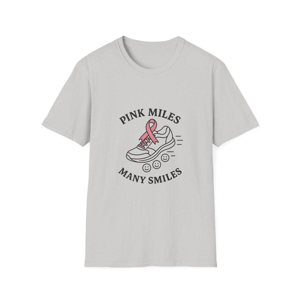Breast Cancer Awareness T-Shirt — "Pink Miles Many Smiles" Ribbon Tee - Trending Now - October 2026