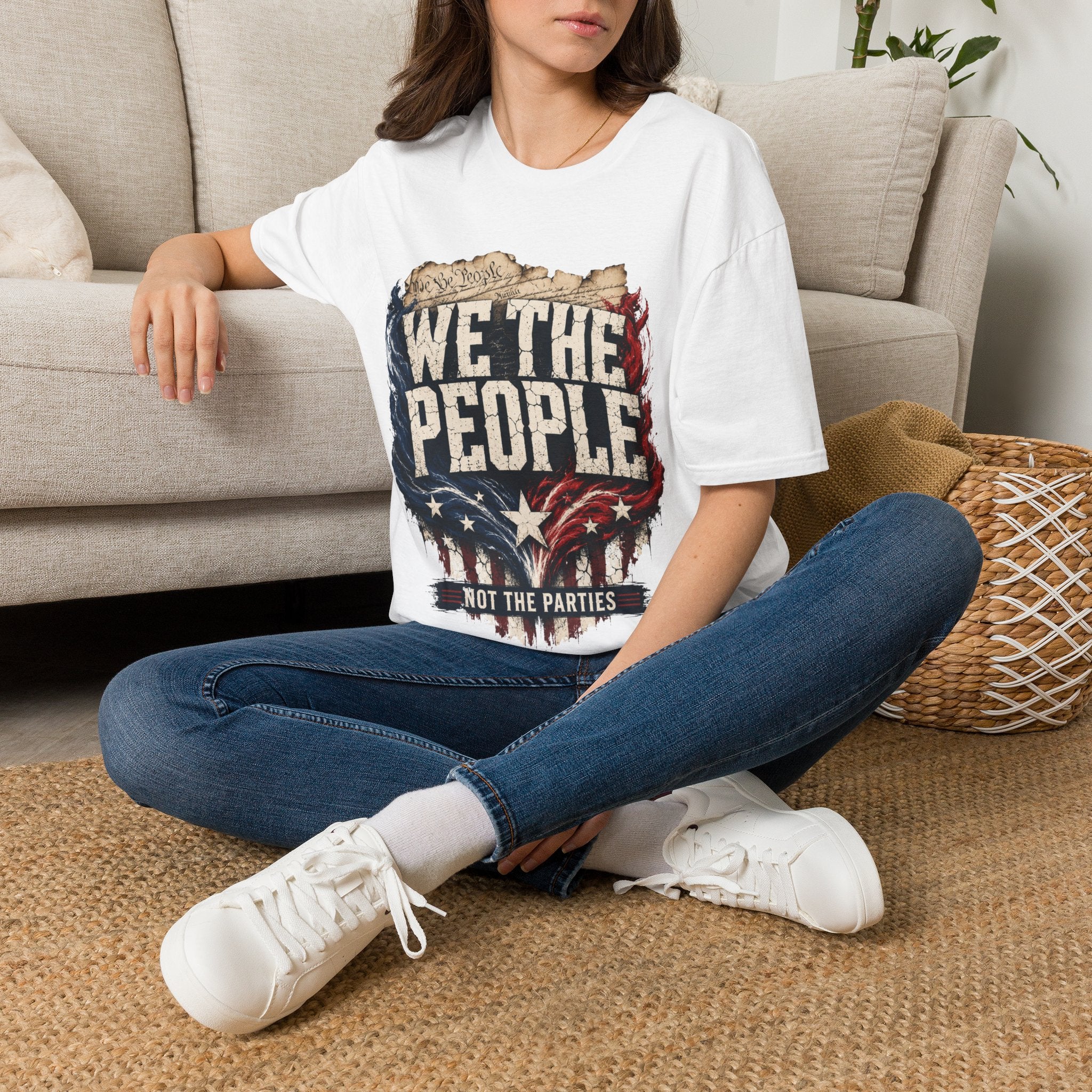 We The People T‑Shirt — Patriotic Americana Tee with ‘We The People’ Design