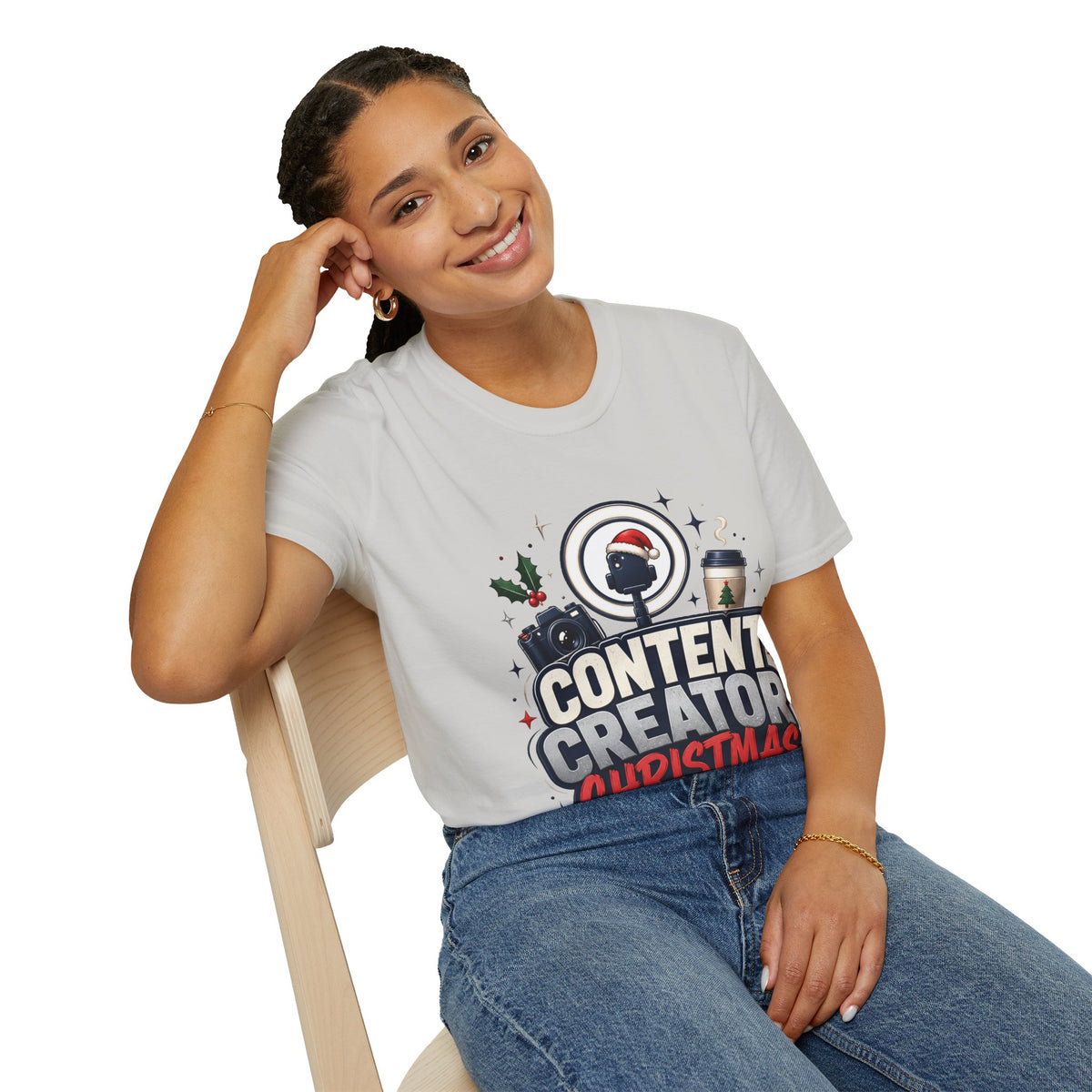 Content Creator Christmas T-Shirt