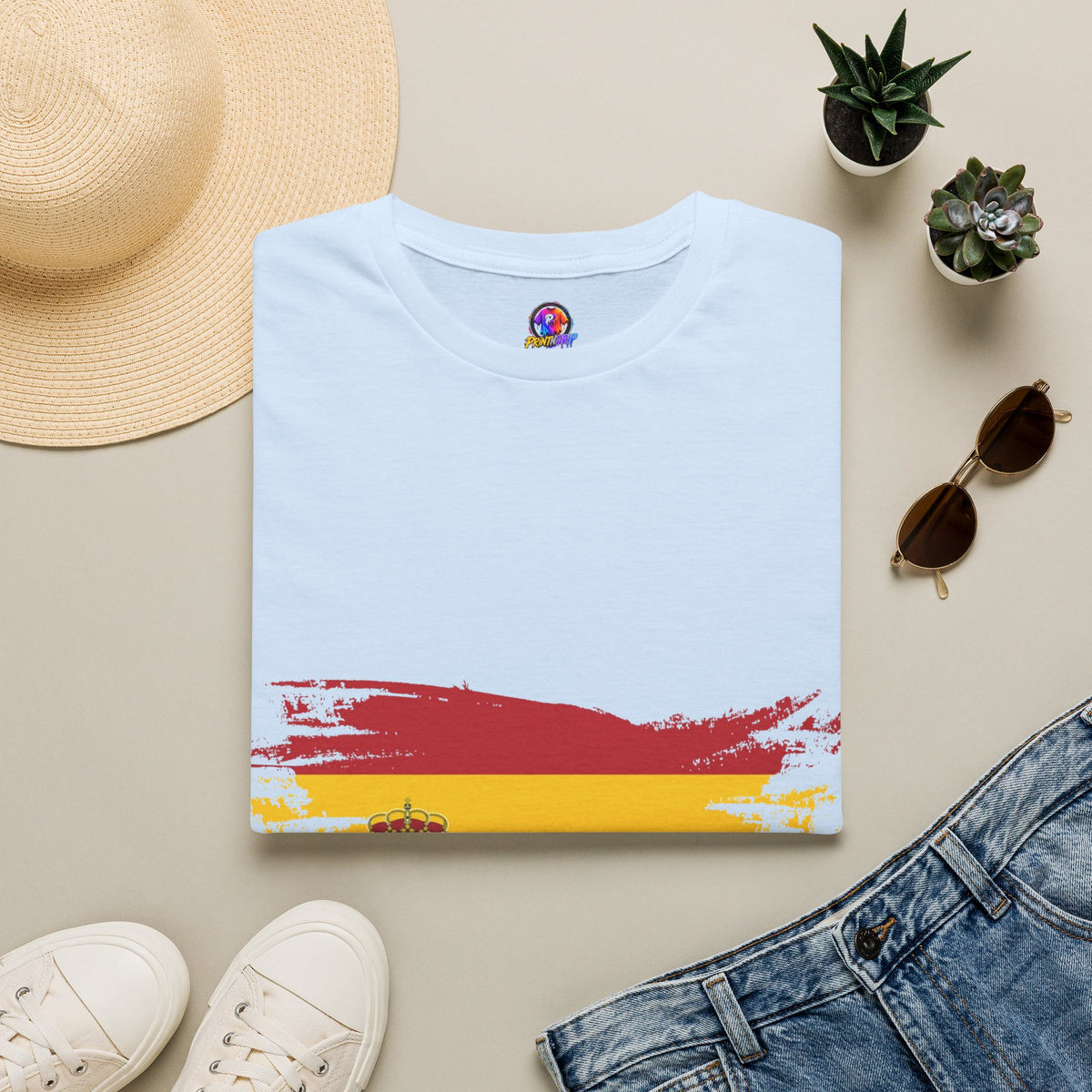 Spain Flag T-Shirt — Distressed Spanish Flag Graphic Tee