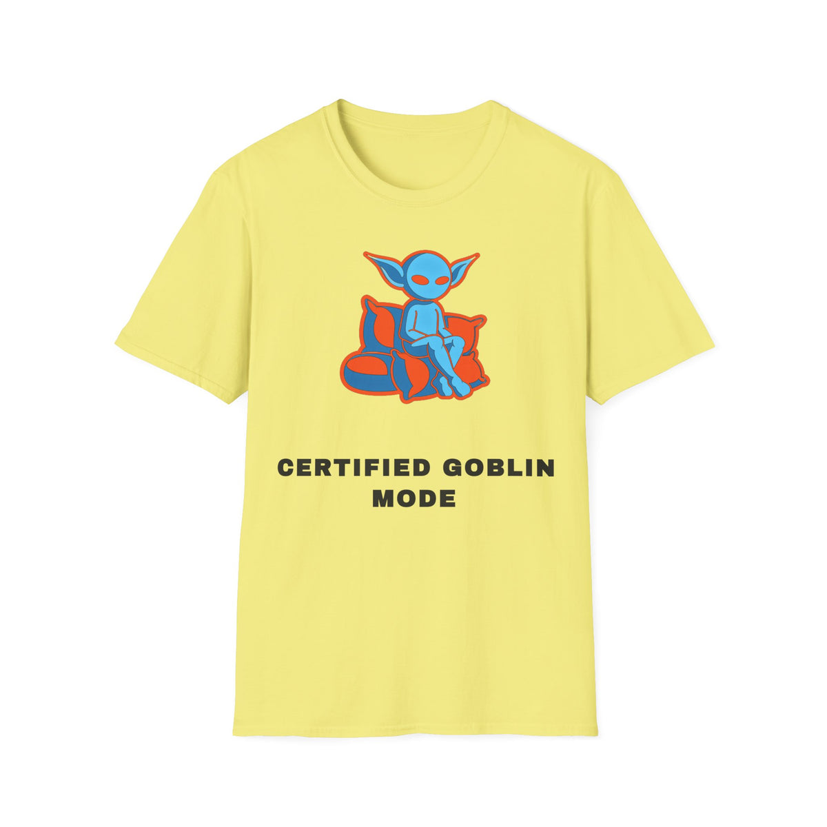 Certified Goblin Mode T-Shirt — Cute Blue Goblin Graphic Tee - Trending Now - September 2026