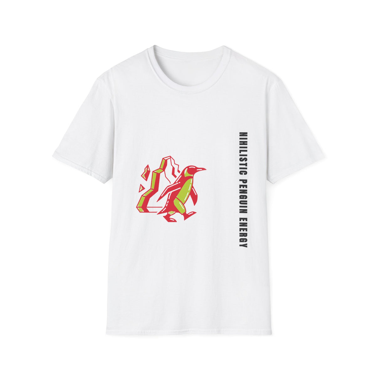Penguin Mountains T-Shirt — Stylized Colorblock Penguin Graphic Tee - Trending Now - September 2026