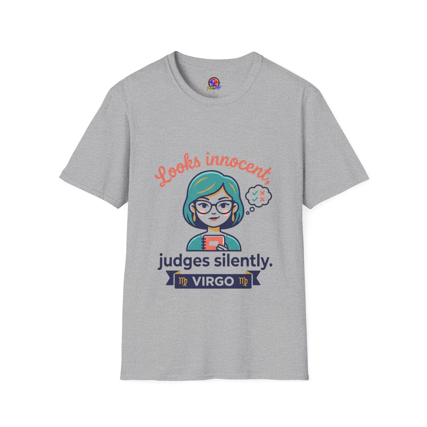 Looks Innocent Virgo T-Shirt — Funny Zodiac Graphic Tee for Virgo Women