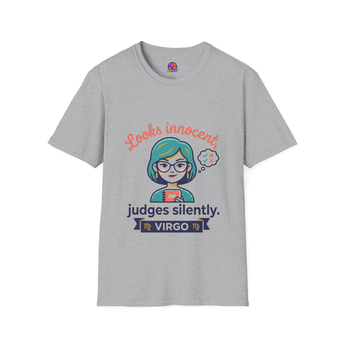 Looks Innocent Virgo T-Shirt — Funny Zodiac Graphic Tee for Virgo Women