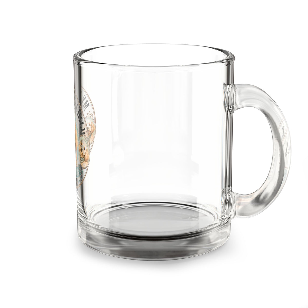 Glass Mug — “My Favorite Child” Dog Mom Club 10oz Clear Coffee Mug
