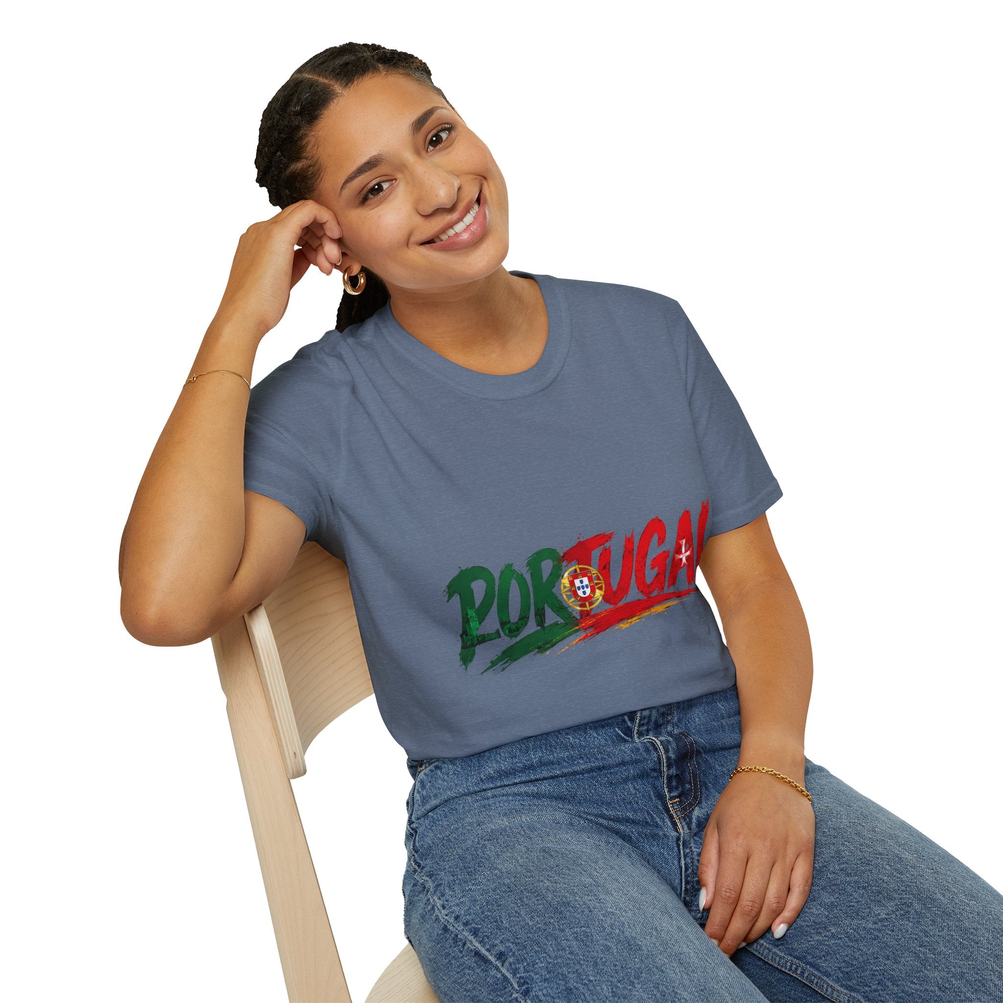 Portugal Flag Script T-Shirt — Portuguese Pride Tee