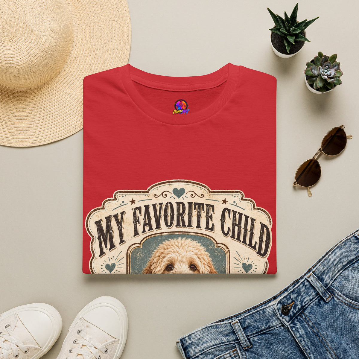 My Favorite Child Dog Mom T-Shirt — Cute Pet Lover Tee