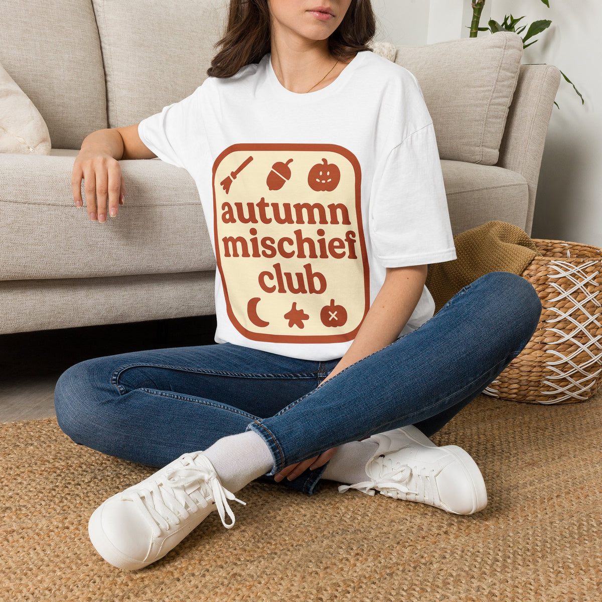 Autumn Mischief Club T-Shirt — Cozy Fall Graphic Tee - Trending Now - August 2026