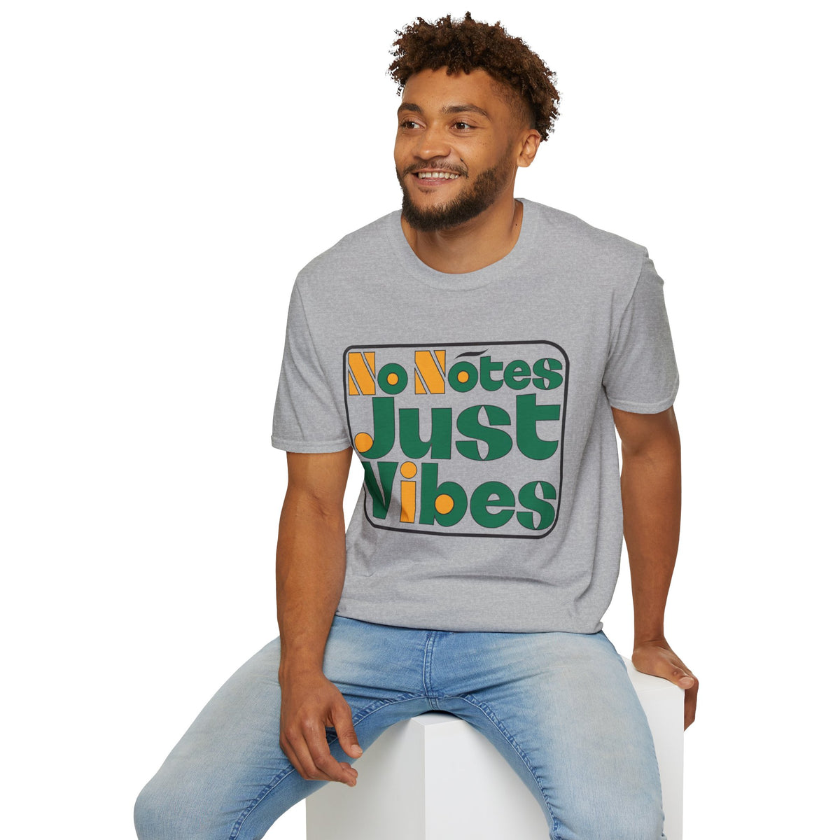 Just Vibes T‑Shirt — "No Notes Just Vibes" Retro Graphic Tee - Trending Now - August 2026