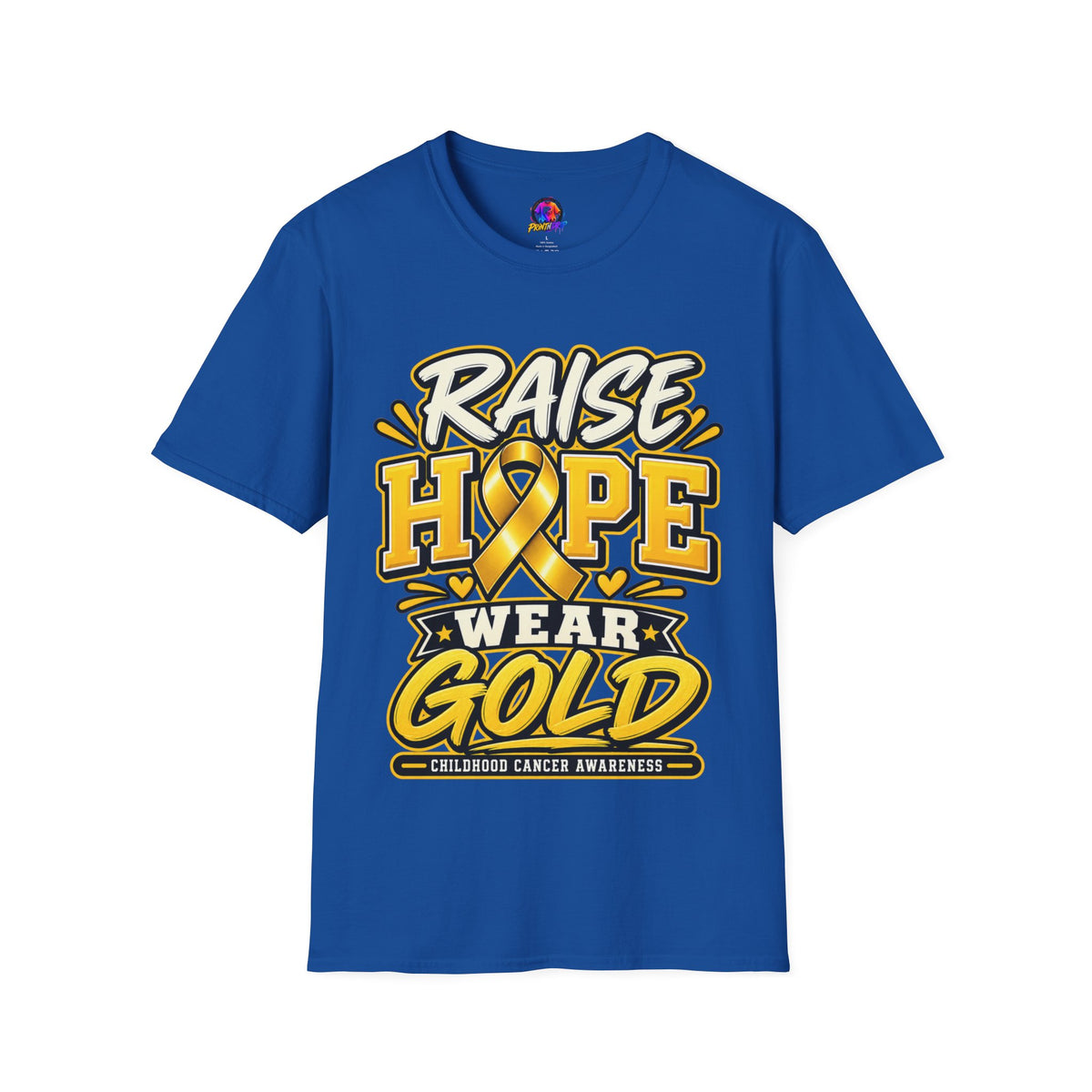 Raise Hope Wear Gold T-Shirt — Childhood Cancer Awareness