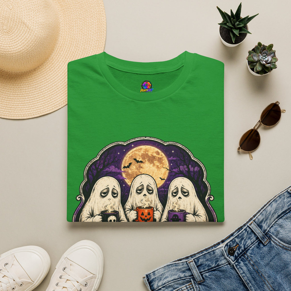 Halloween Low Energy High Spirit Unisex Softstyle T-Shirt