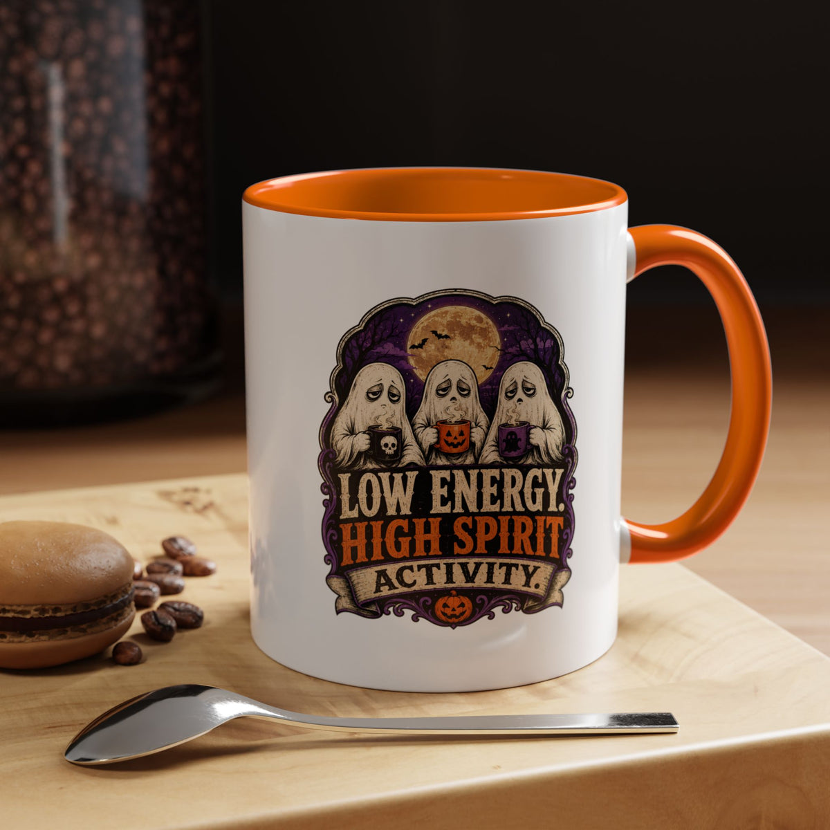 Halloween  Low Energy High Spirit Accent Coffee Mug