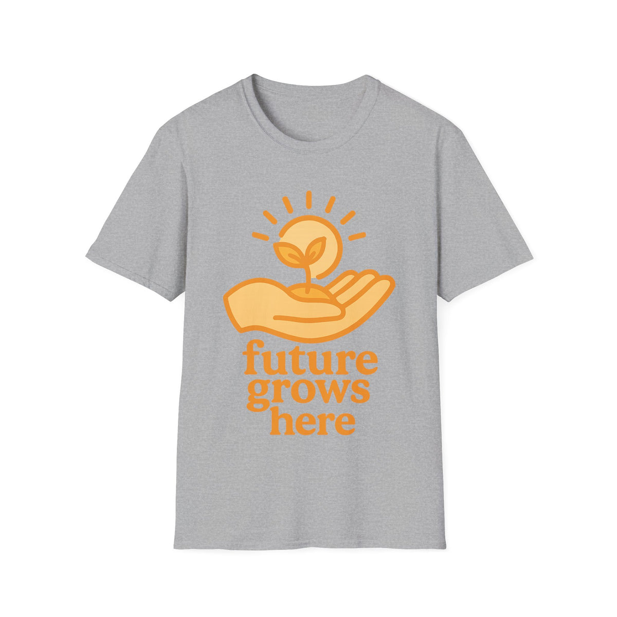 T-Shirt — "Future Grows Here" Sunseed Graphic - Trending Now - September 2026