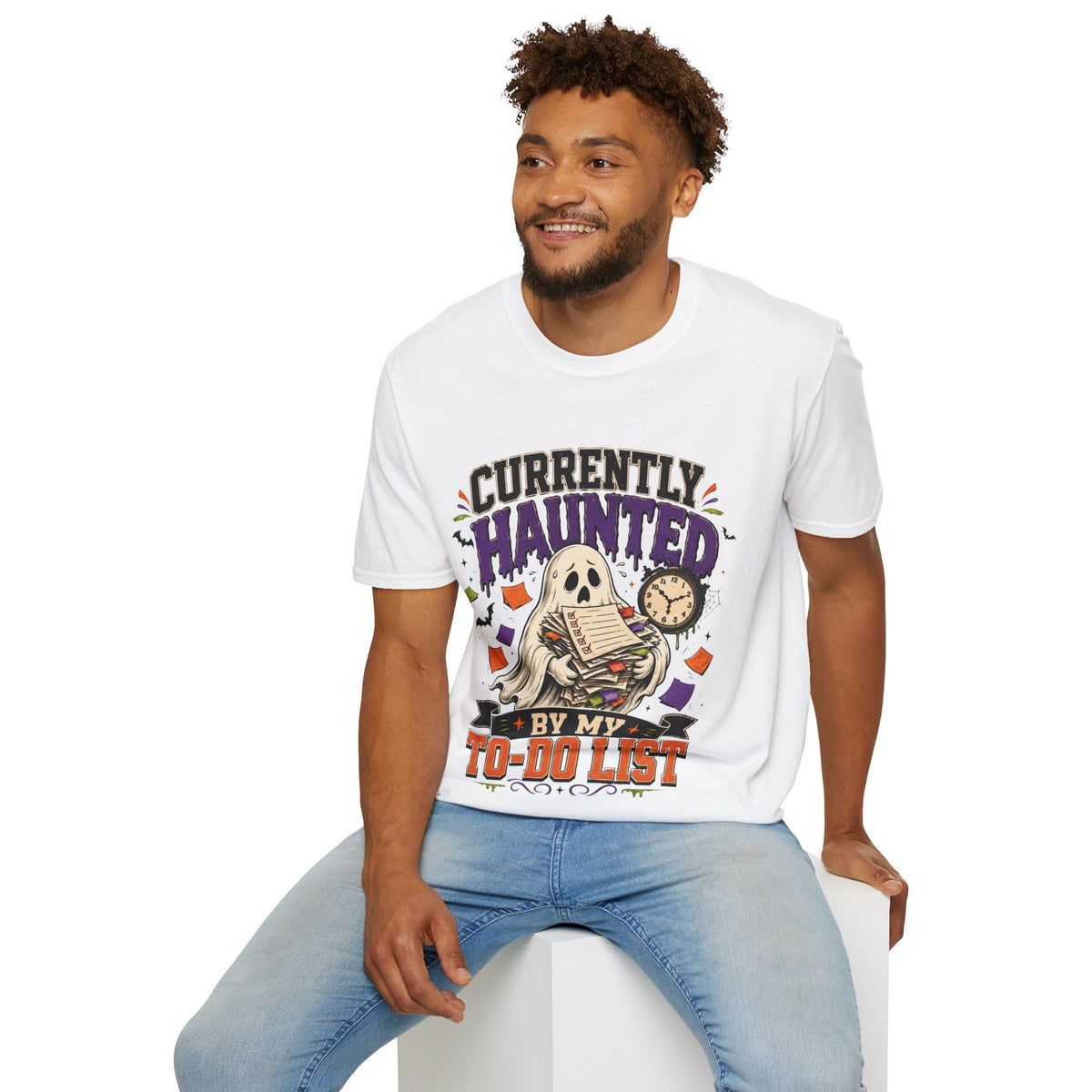 Halloween Currently Haunted Unisex Softstyle T-Shirt
