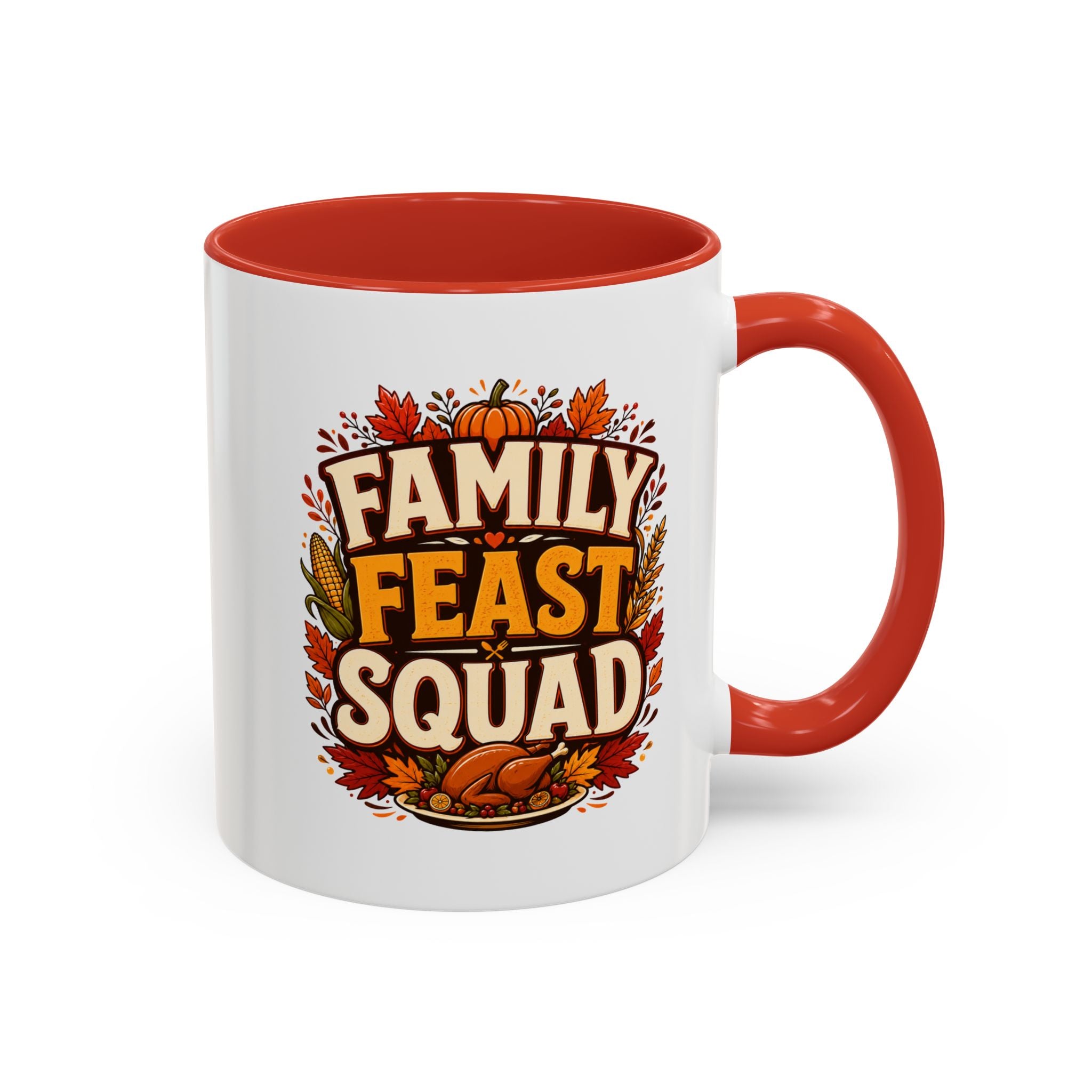 Thanksgiving Mug Family Feast Squad Coffee Mug — Thanksgiving Fall Holiday Accent Mug