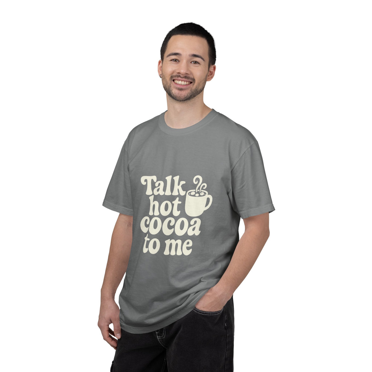 Talk Hot Cocoa To Me Tee - Funny Winter Mug Graphic T-Shirt - Trending Now - October 2026