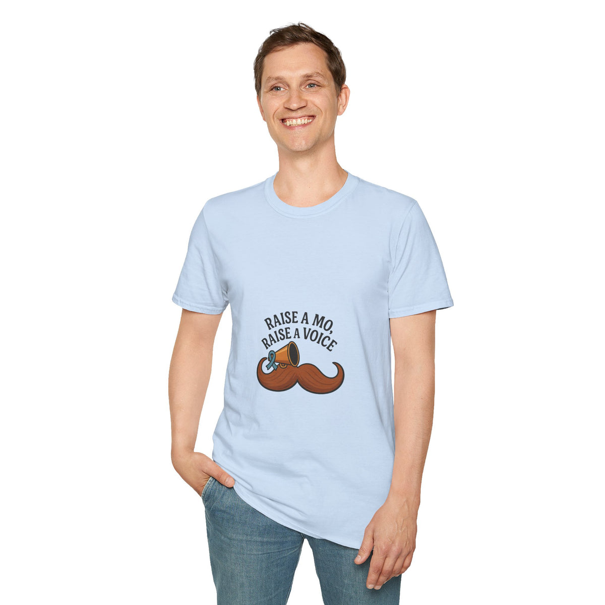 Raise a Mo, Raise a Voice Mustache T-Shirt - Trending Now - October 2026