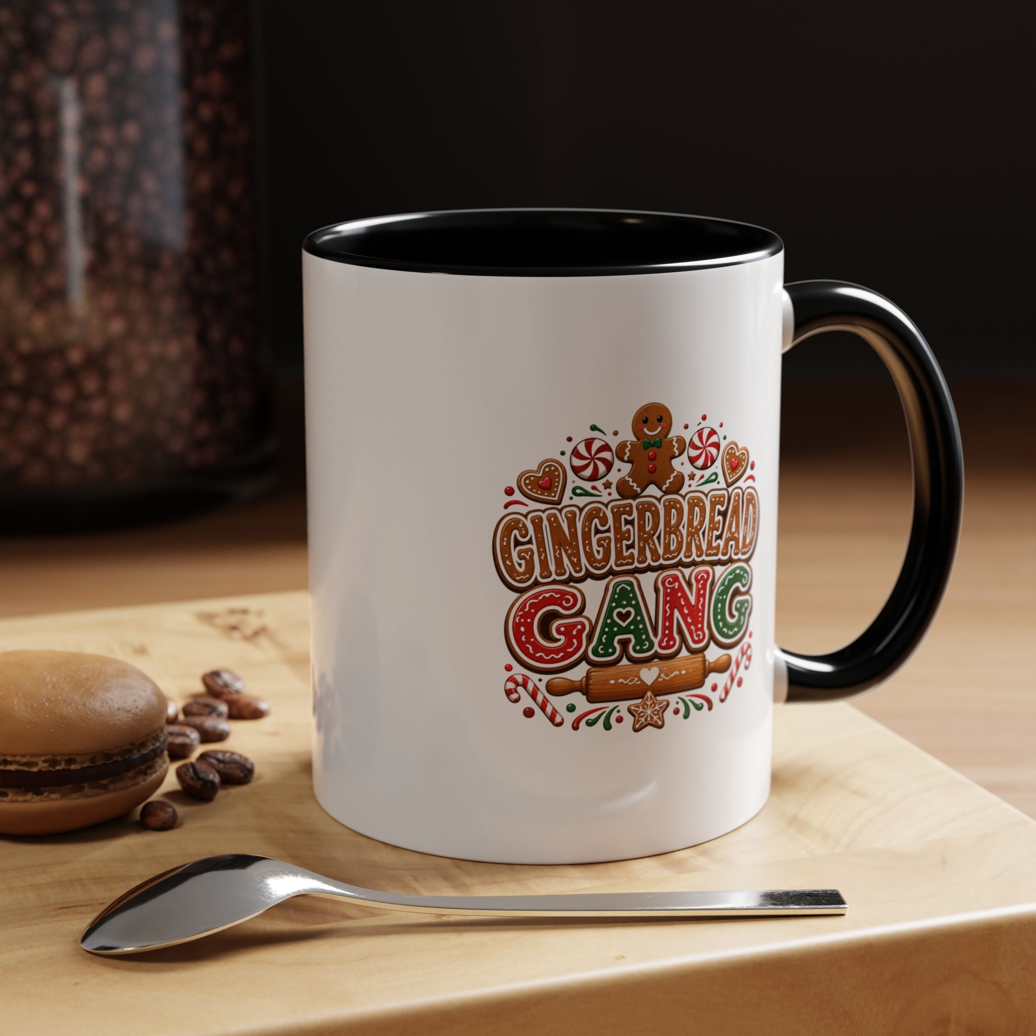 Gingerbread Gang Coffee Mug – Holiday Baking Christmas Cocoa Mug