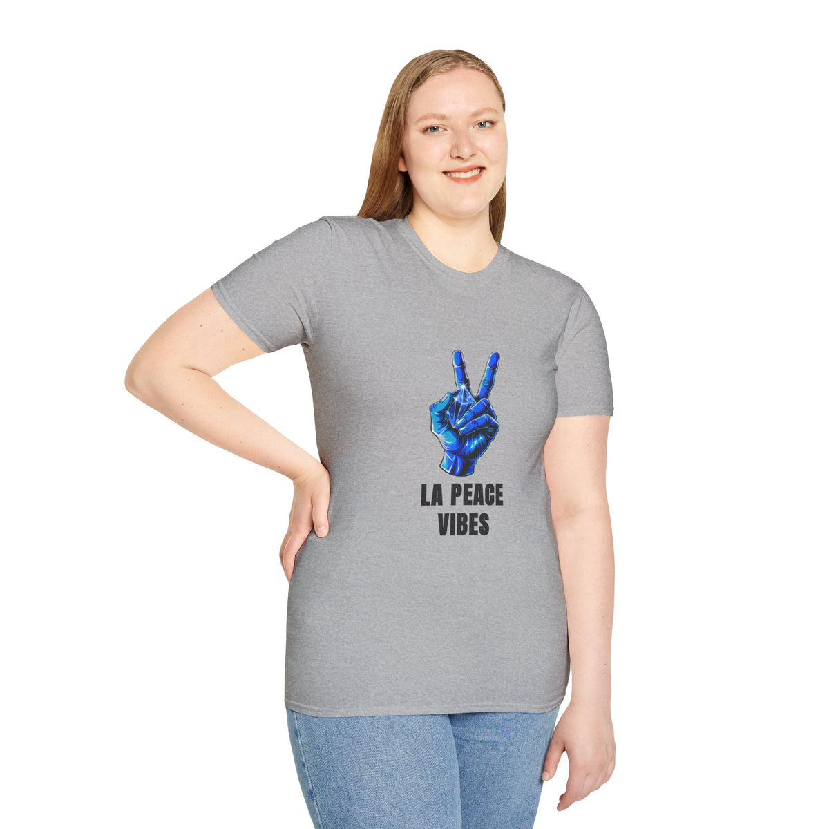 Peace Vibes T-Shirt — Blue Peace Hand Graphic Tee - Trending Now - August 2026