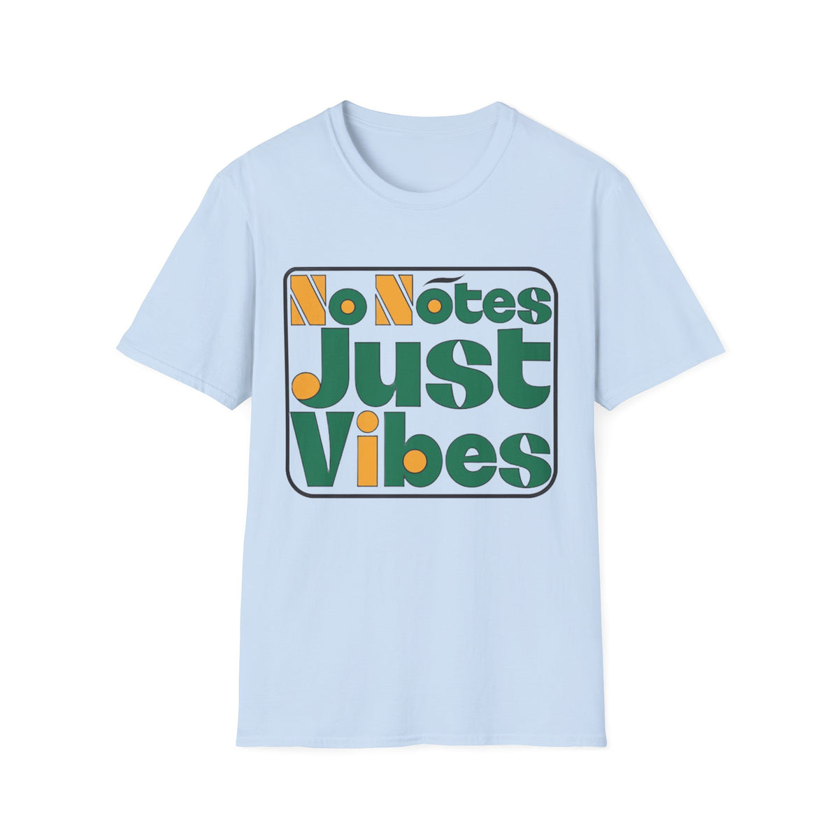 Just Vibes T‑Shirt — "No Notes Just Vibes" Retro Graphic Tee - Trending Now - August 2026