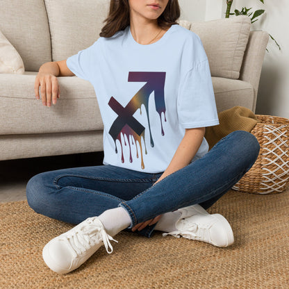 Sagittarius Drip T-Shirt — Gradient Astrological Arrow Tee