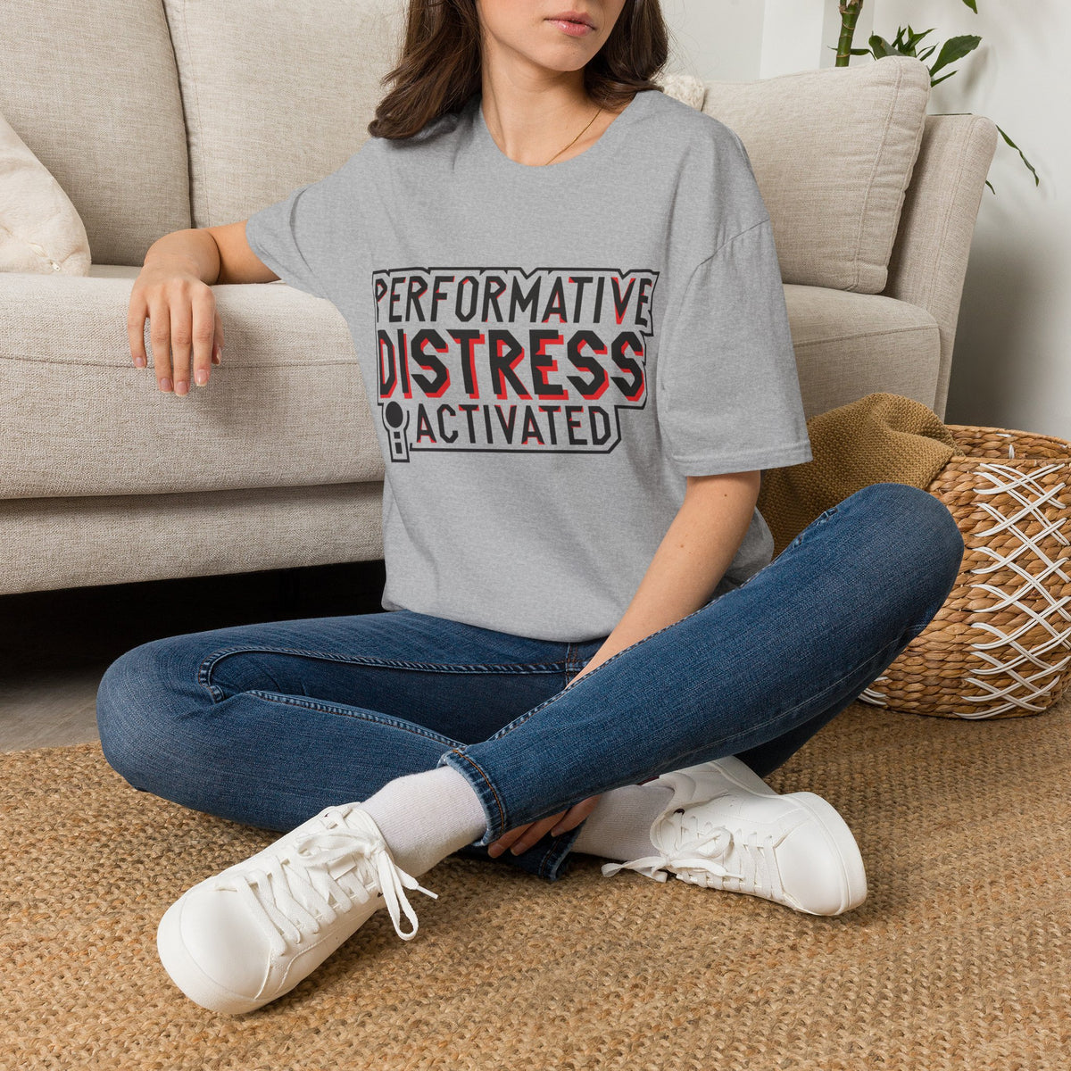 Performative Distress Activated T-Shirt - Trending Now - August 2026