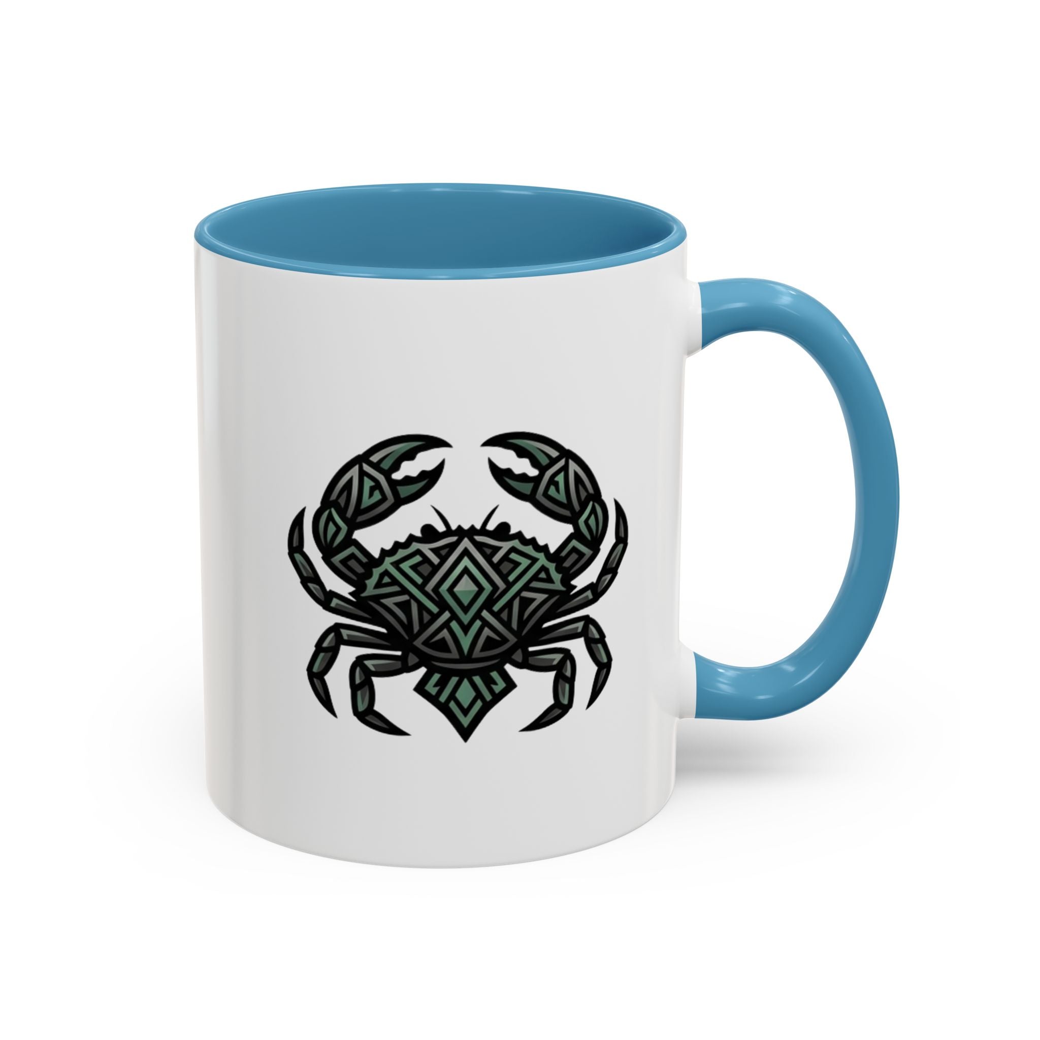 Cancer Zodiac Coffee Mug — Geometric Crab Accent Mug