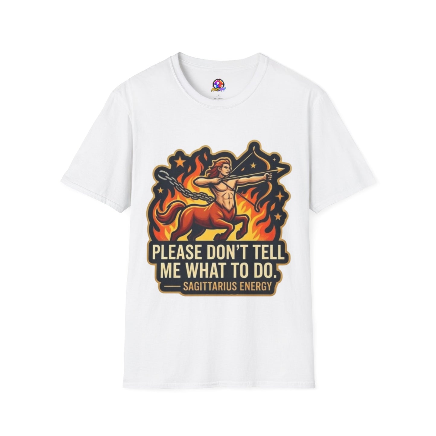 Sagittarius Archer T-Shirt — "Please Don't Tell Me What To Do" Zodiac Graphic