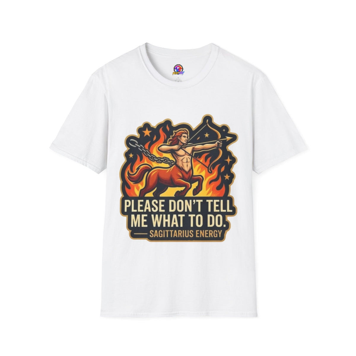 Sagittarius Archer T-Shirt — "Please Don't Tell Me What To Do" Zodiac Graphic