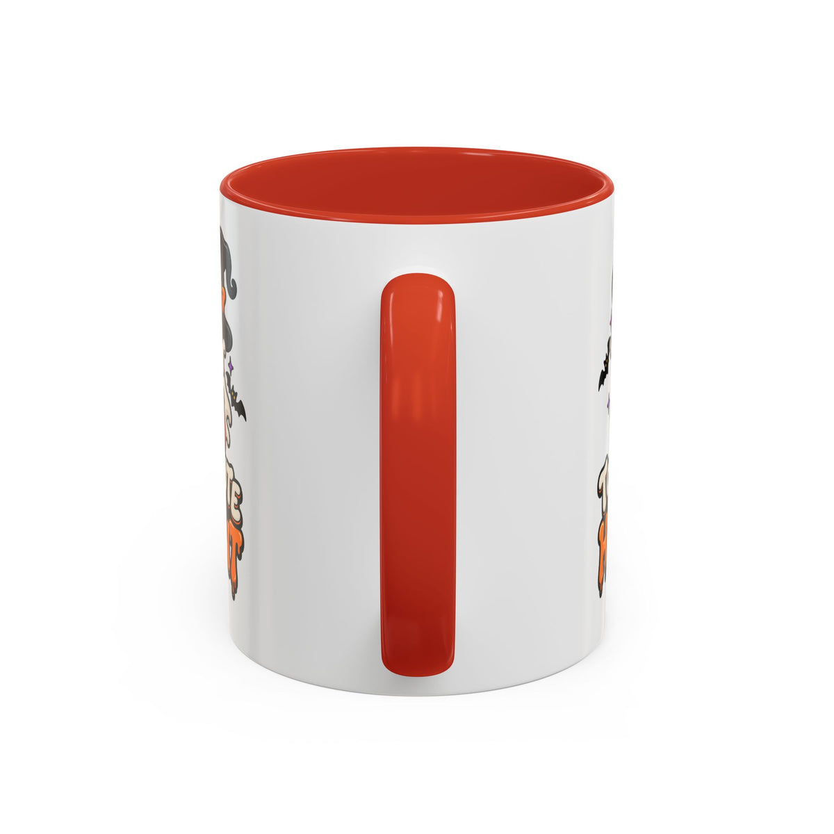 Halloween Coffee Mug - 'Too Cute to Haunt' Ghost Pumpkin Accent Mug