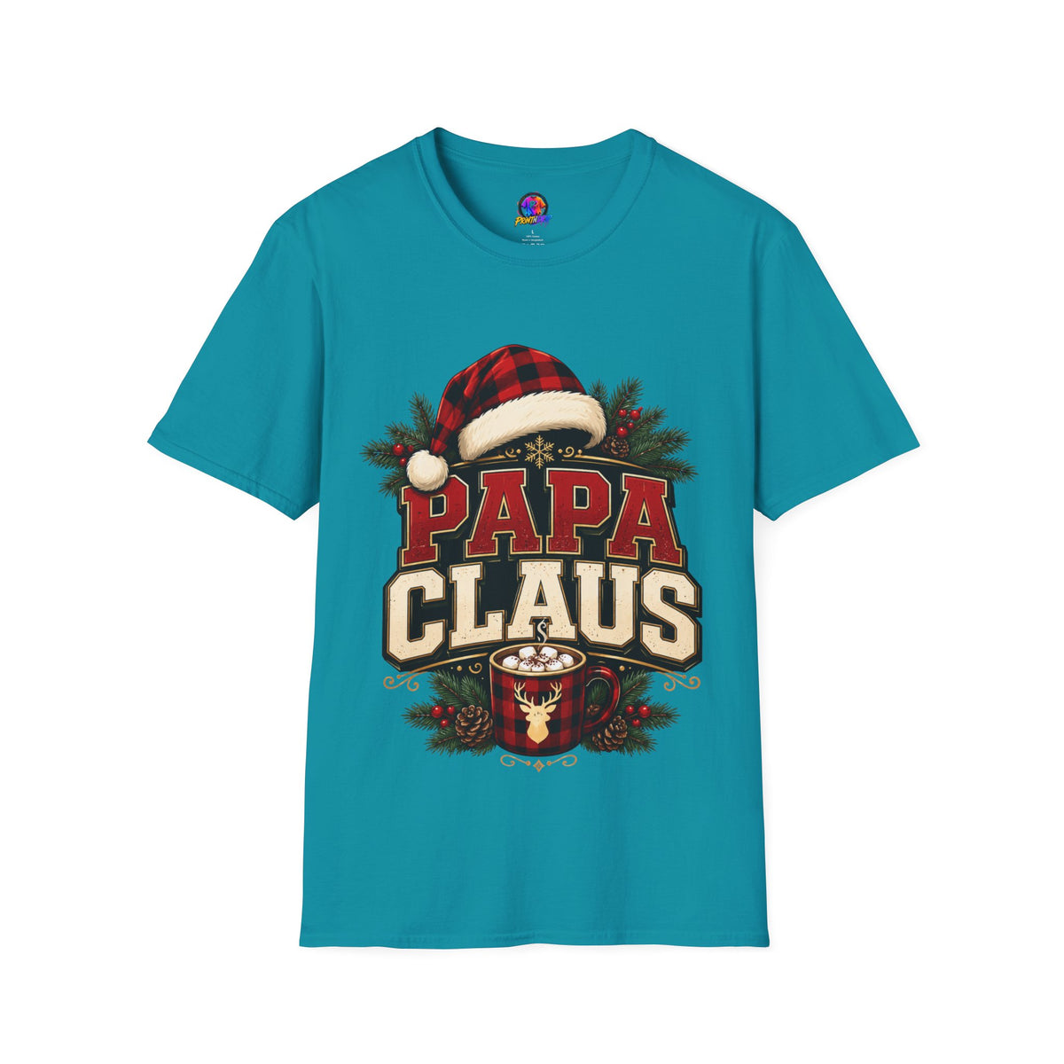 Papa Claus T-Shirt — Festive Holiday Dad Christmas Tee